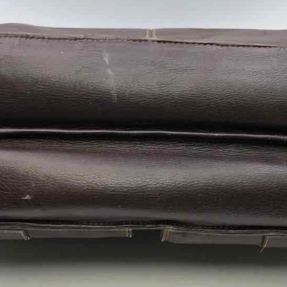 Kenneth Cole Reaction Brown Leather Briefcase